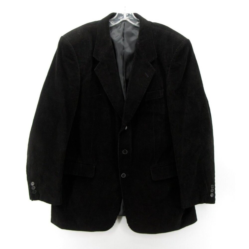 VINTAGE Oleg Cassini Sport Coat 44 Long Blazer Corduroy Jacket Outdoor